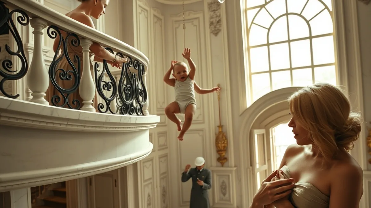 The Maid Caught the Baby Before It hit The Marble