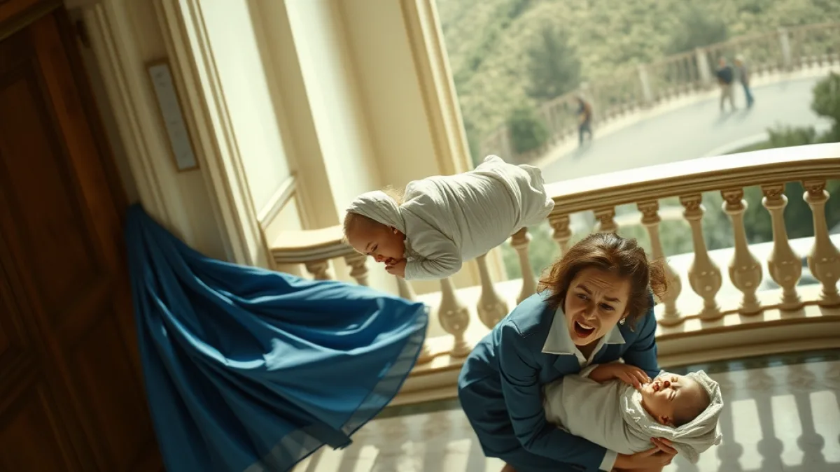 A Maid Catches a Dropped Baby and Exposes Everything