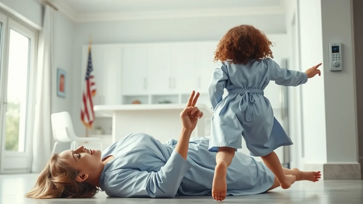 A Brave Little Girl Protects Her Mom From A Intruder