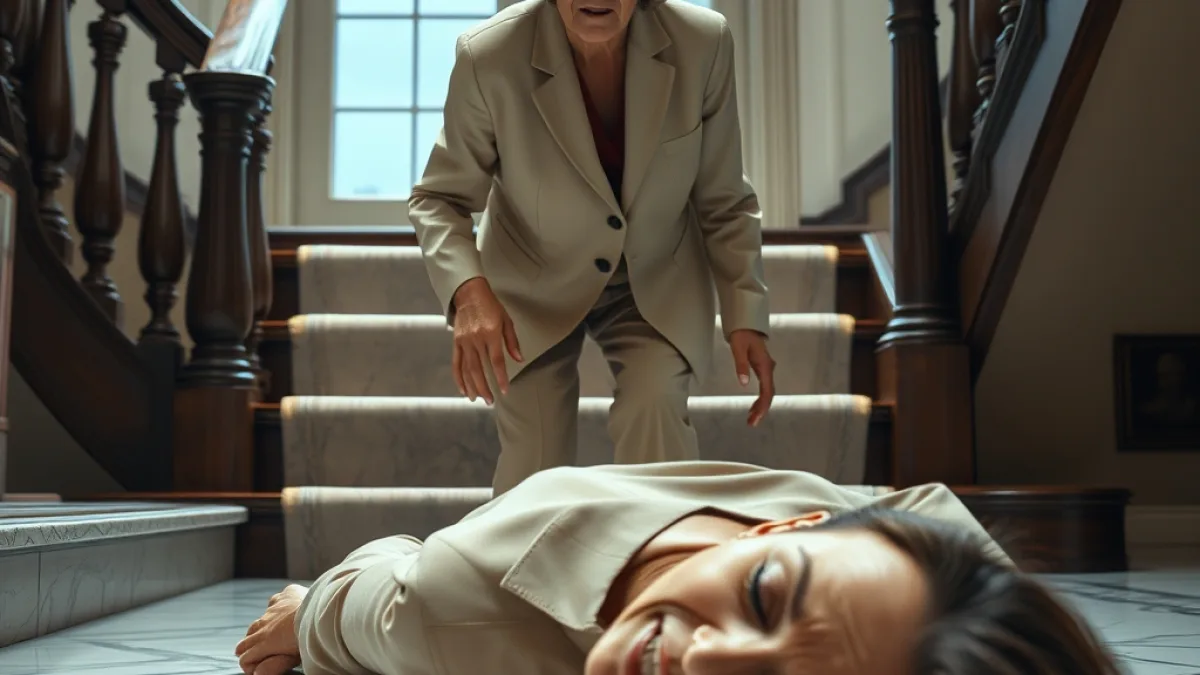 She Was Accused Of Pushing Her Daughter Down Stairs
