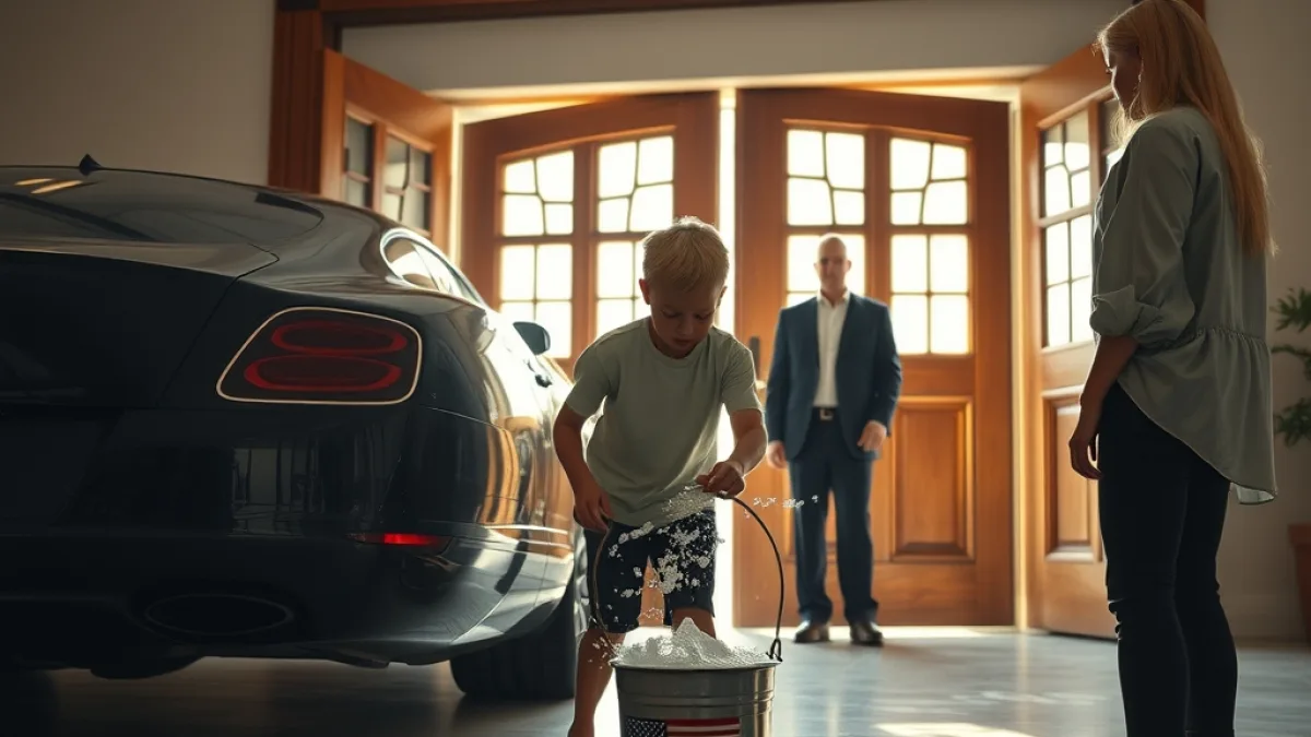 A Wealthy Stepmother Forced A Boy To Scrub Her Car