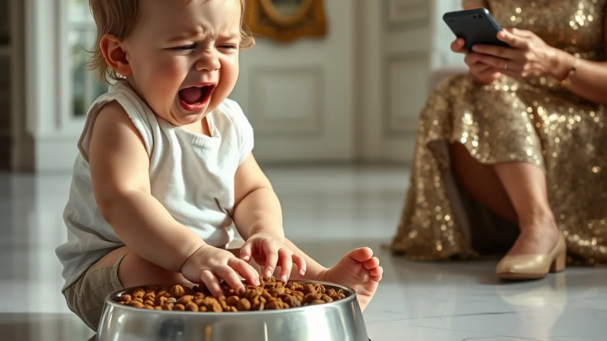 Wealthy Father Returns Home To Find Daughter In Dog Bowl - Viral Story