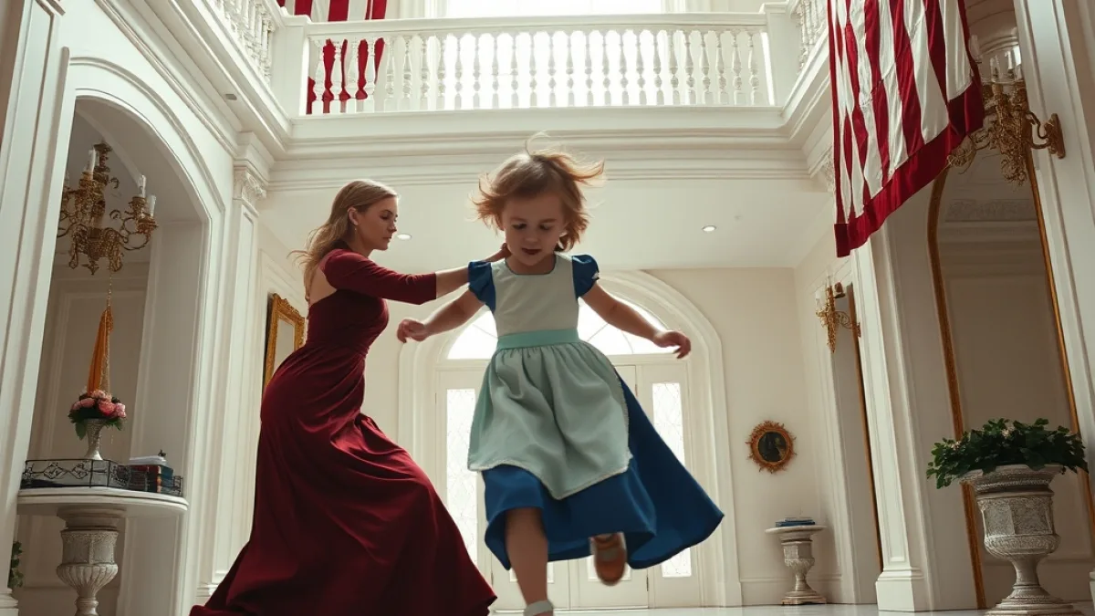 The Maid Saved The Child From A Dangerous Evil Fall - Viral Story
