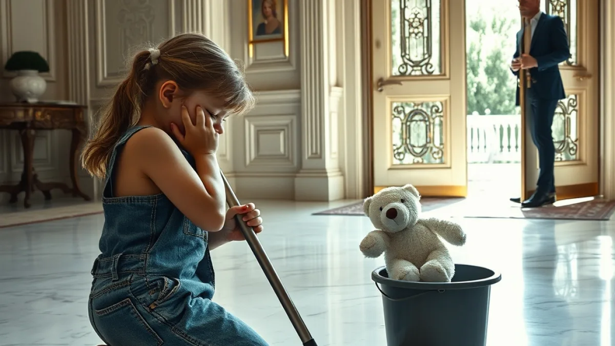The Rich Man Who Found His Daughter Mopping The Floor
