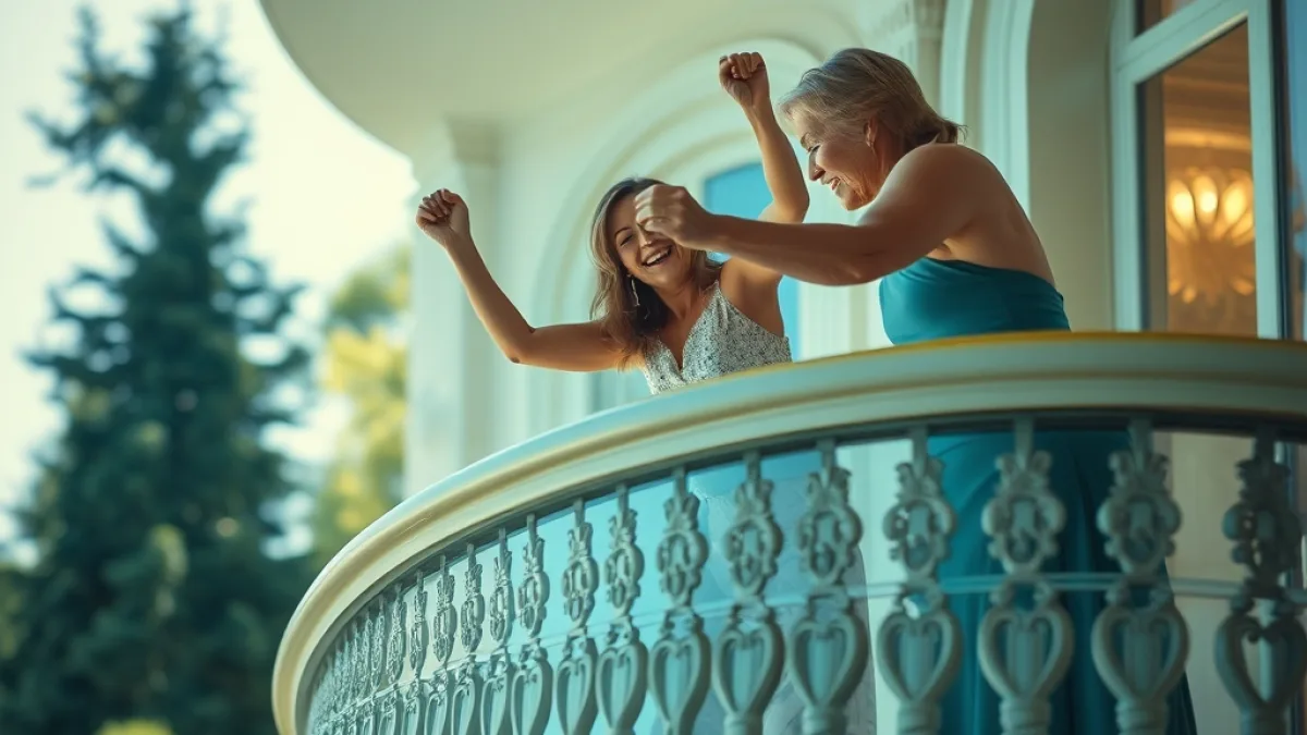 Billionaire Catches Stepmother Pushing Daughter Off Grand Mansion Balcony Railing - Viral Story