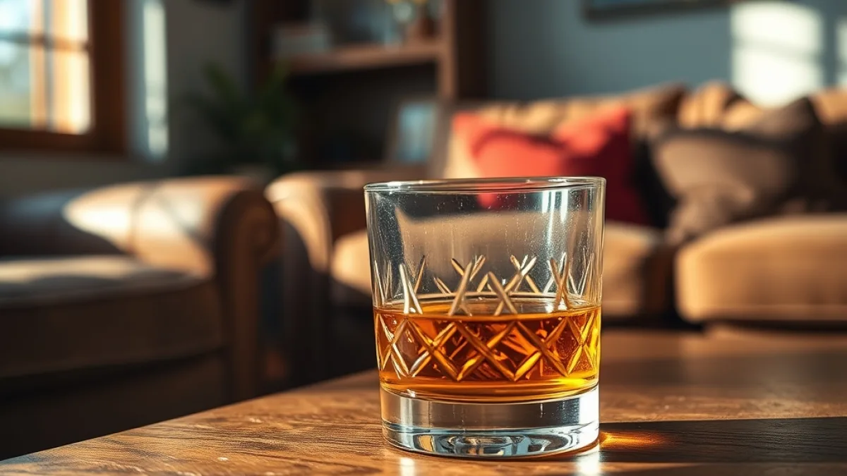 The Poisoned Whiskey Glass Left On The Living Room Table