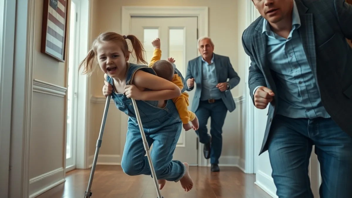 A Father Returns Home To Find His Young Children Screaming