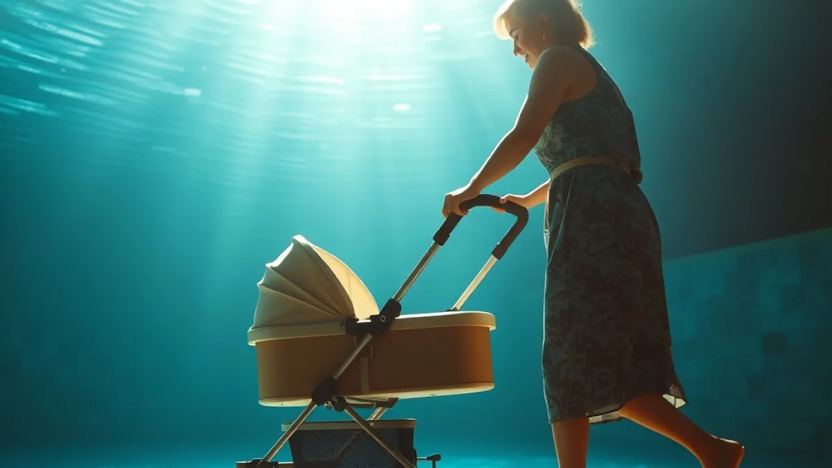 The Stepmother Pushed The Stroller Into The Deep Pool