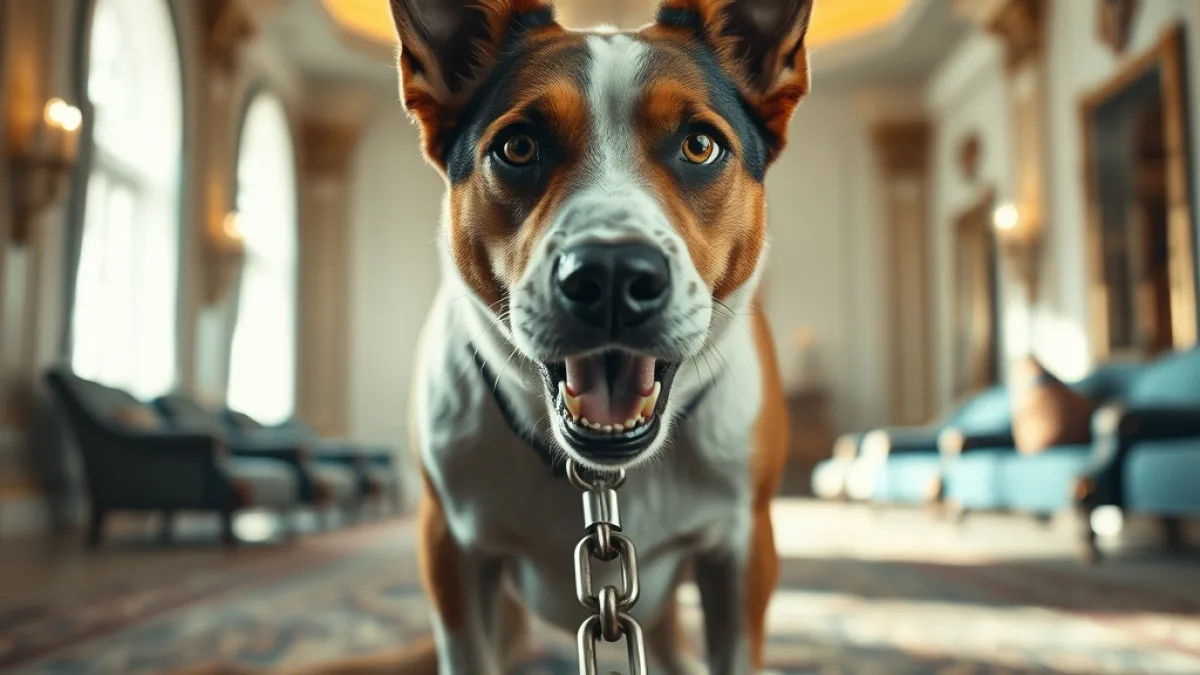 The Cruel leash In The Luxury Hall