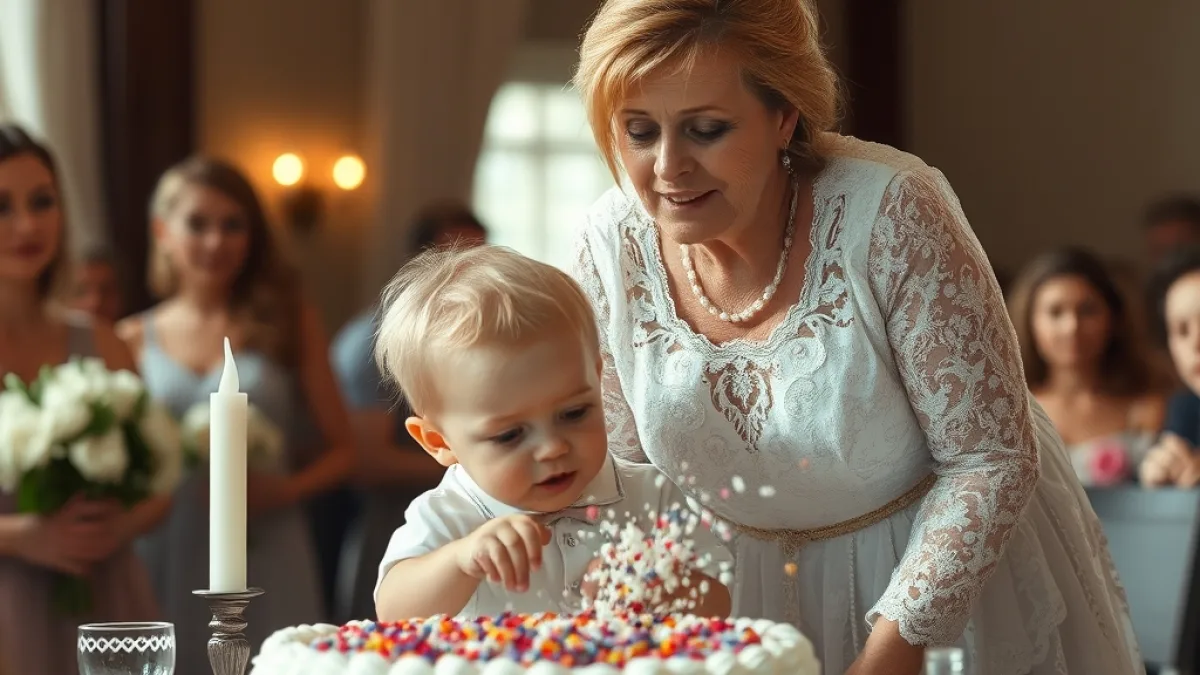 A Cold Stepmother Smashed a Cake on a Child at a Wedding