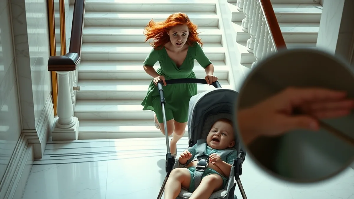 The Secret Nanny Who Ran Down Stairs With His Child