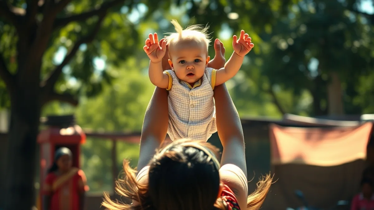 A Desperate Mother Tossed Her Innocent Baby Into The Air