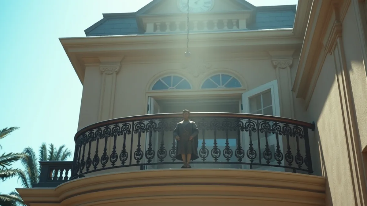 The Secret Heir dropped from the Mansion Balcony