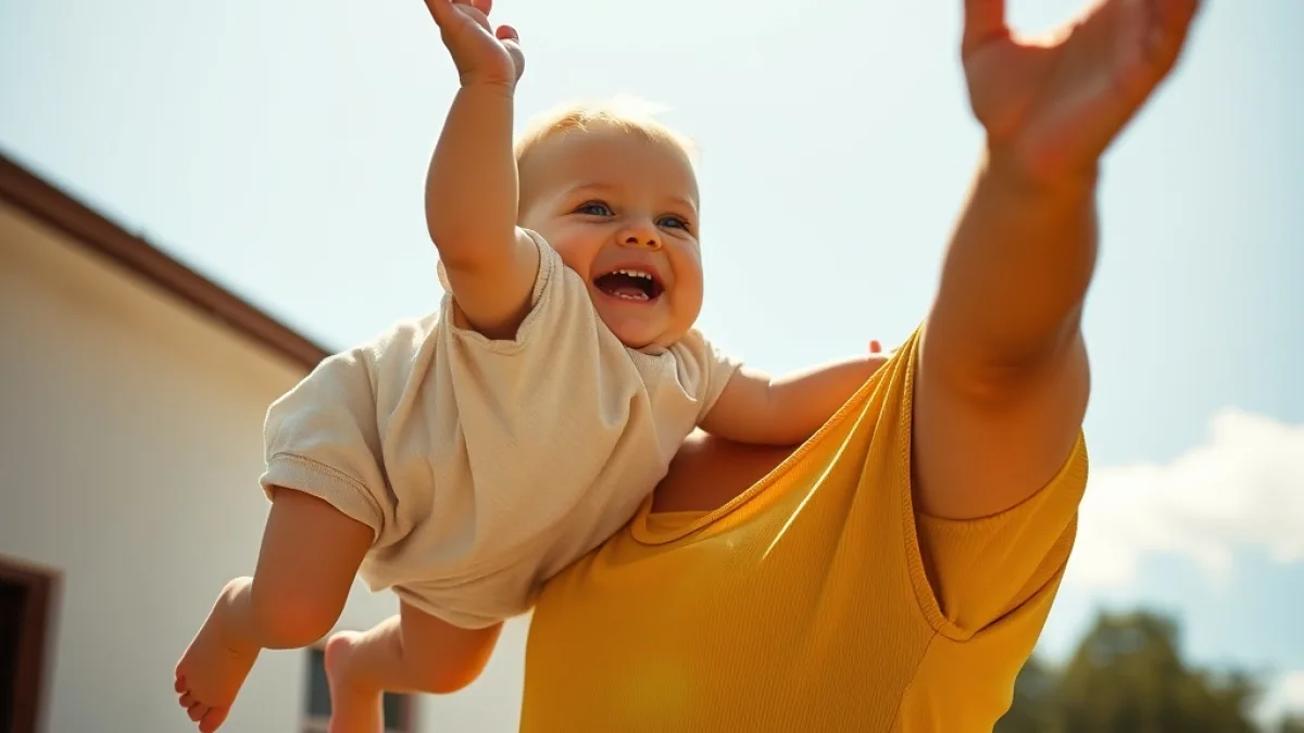 Tossed Her Innocent Baby Into The Air