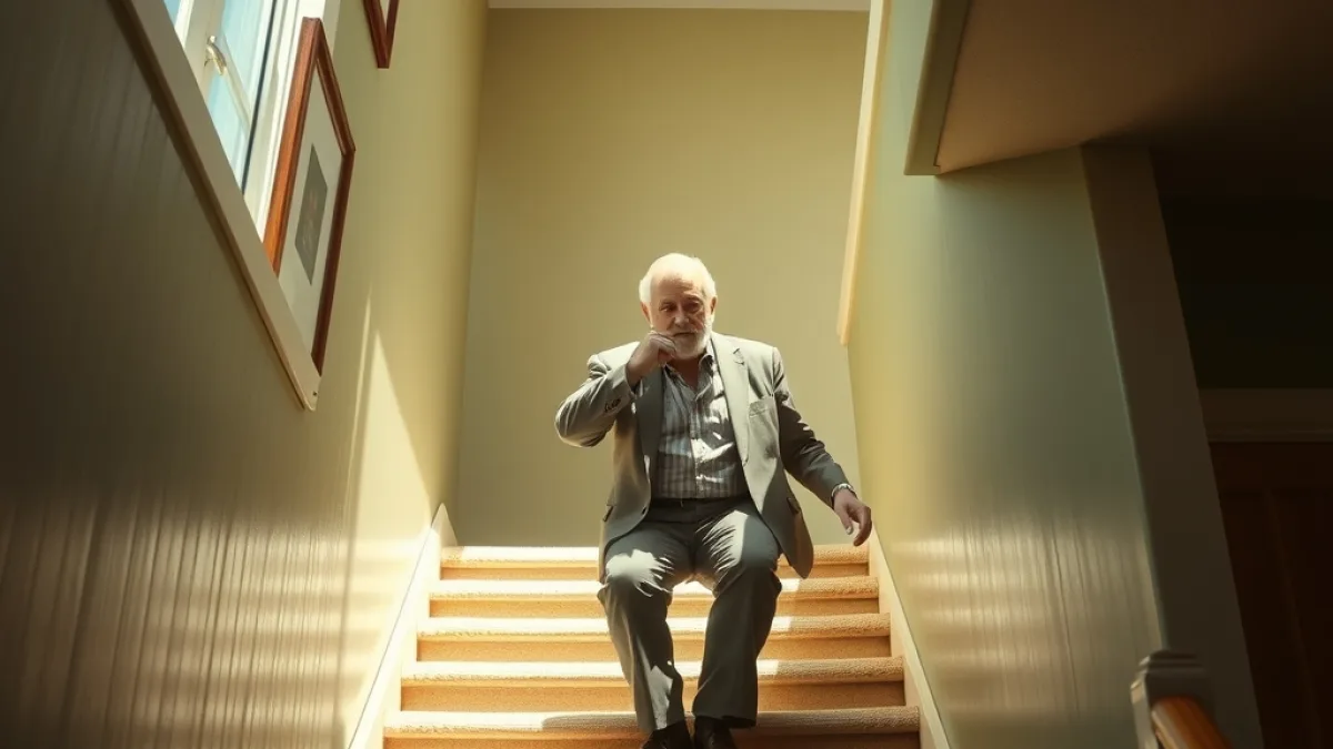 The Father Who Caught Falling Stairs