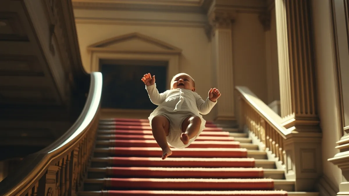 The Baby Thrown From The Grand Staircase