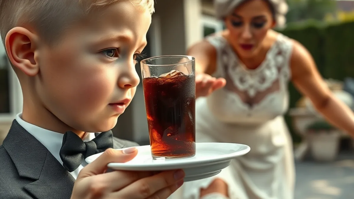 A Wealthy Woman Kicked A Boy's Cake Until His Father Stepped In