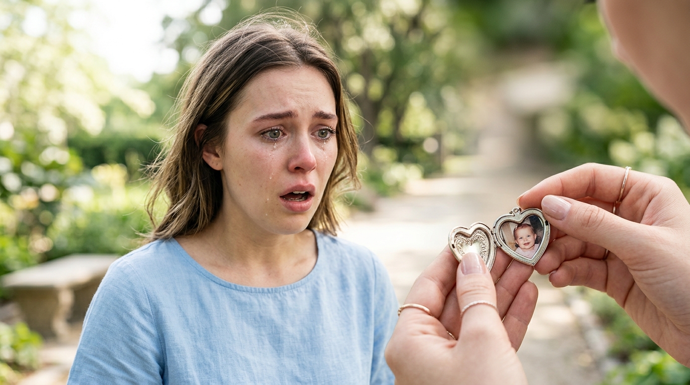 A Wealthy Woman Stopped A Poor Flower Girl Until She Saw Her Silver Locket