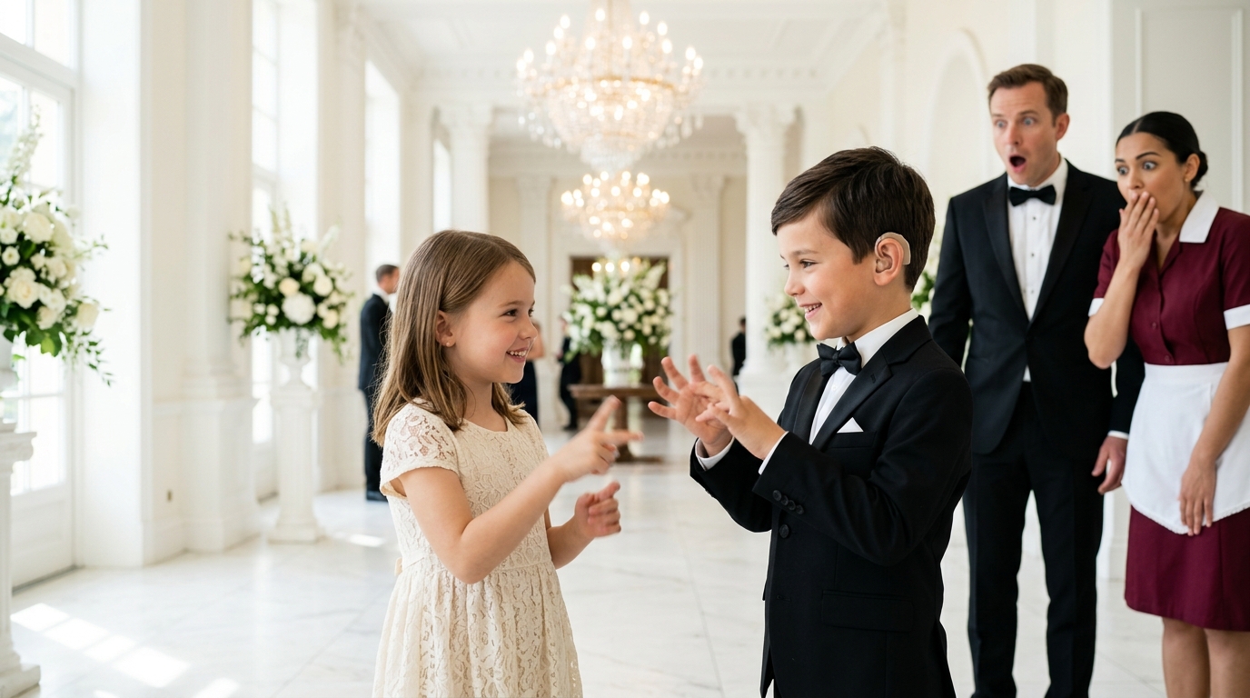The Silent Hand Code at the Billionaire's Wedding Revealed a Hidden Heir