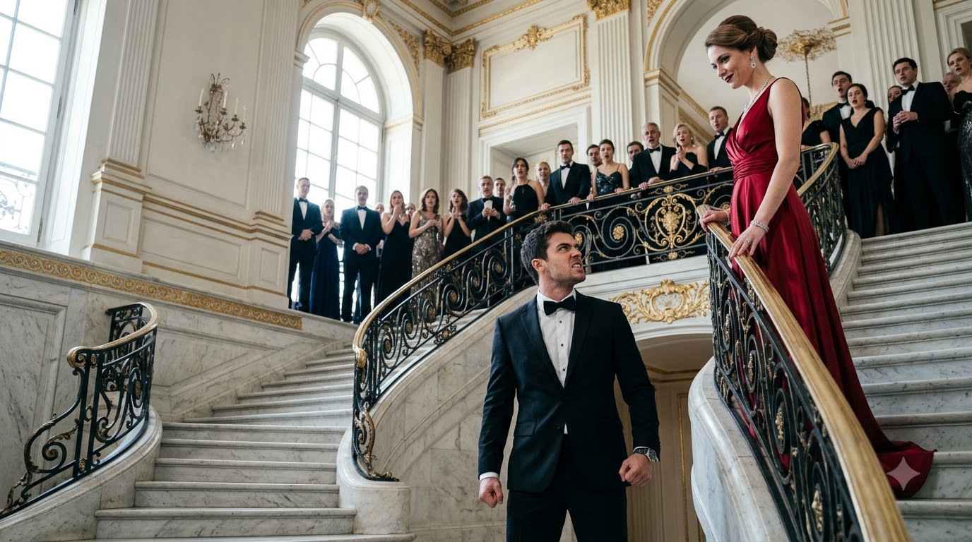 The Billionaire Stepmother Pushed His Pregnant Wife Down The Marble Stairs
