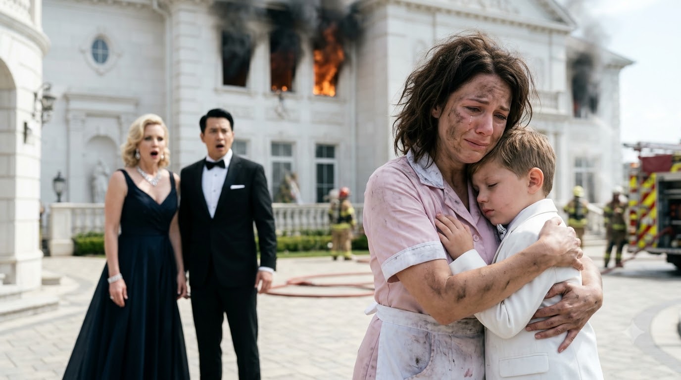 Her Employers Fled The Burning Mansion Leaving Their Son Behind