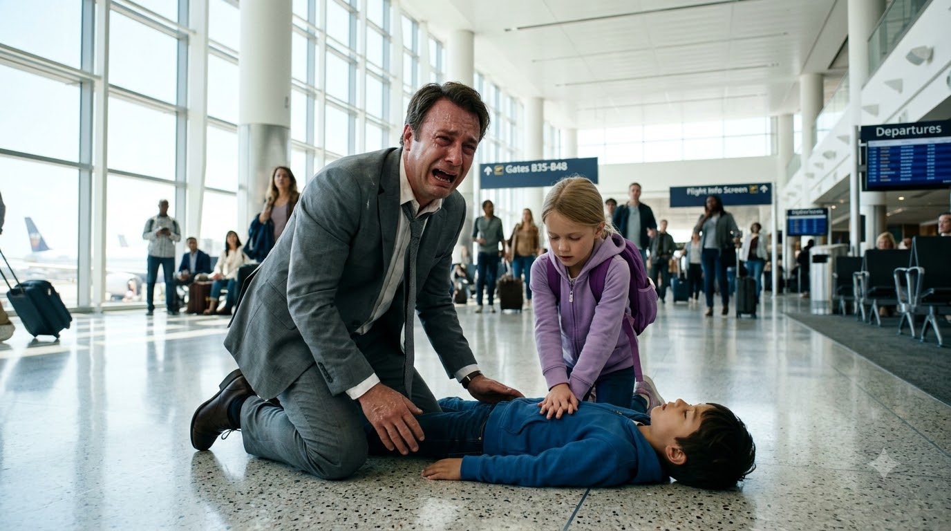 The Airport CPR Miracle That Exposed A Secret Family