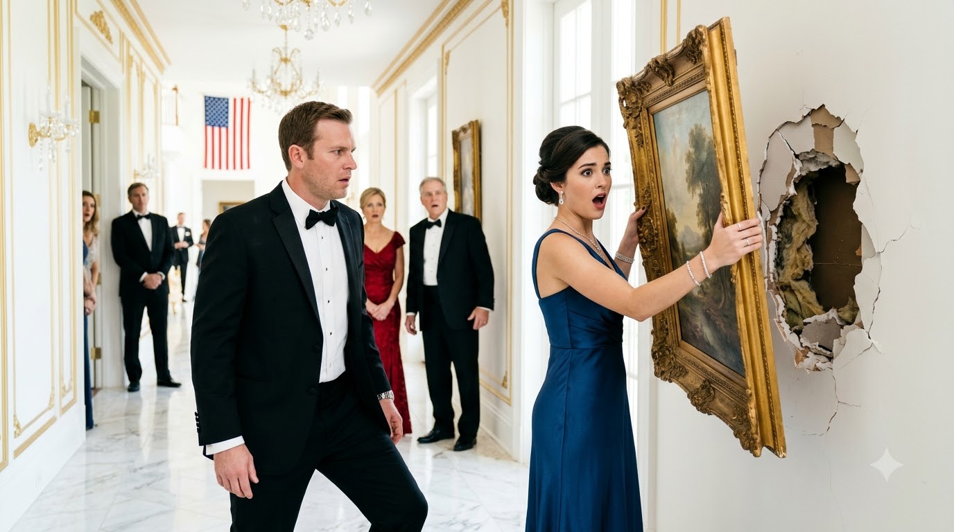 Wealthy Family Hides Young Boy Inside Mansion Wall Until Guest Removes Painting