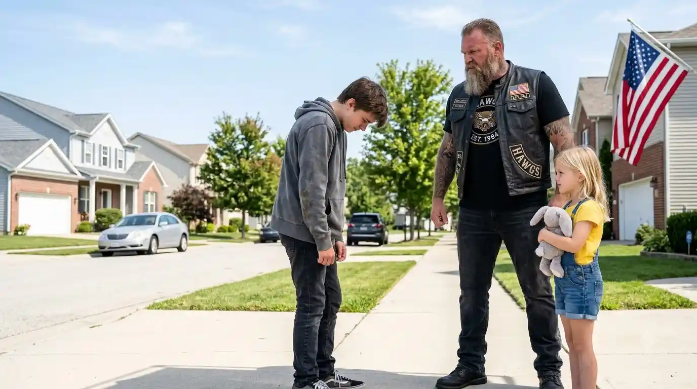 A Bully Tripped A Disabled Girl Until A Biker Stepped In