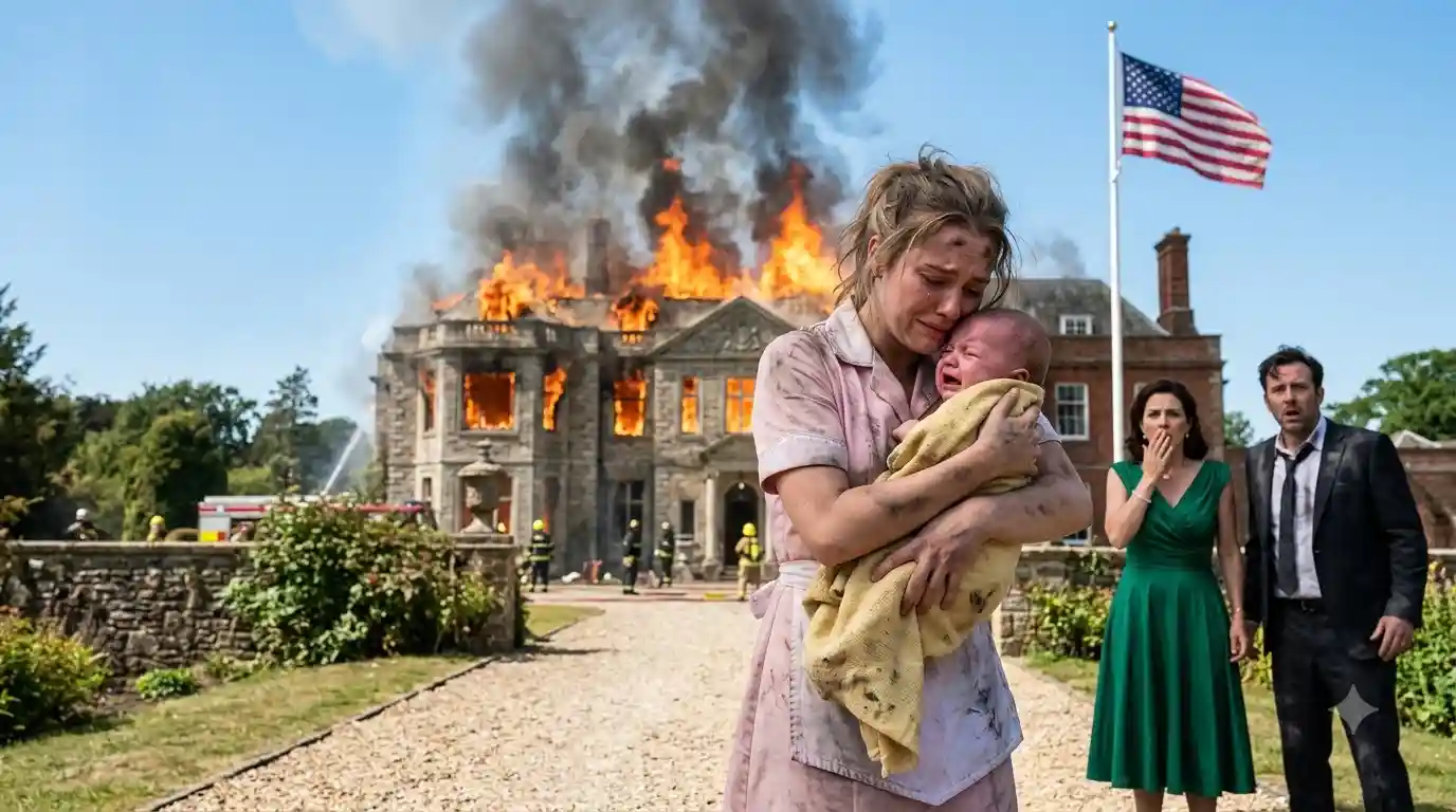 The Waitress Saved A Billionaire Baby From A Burning Mansion