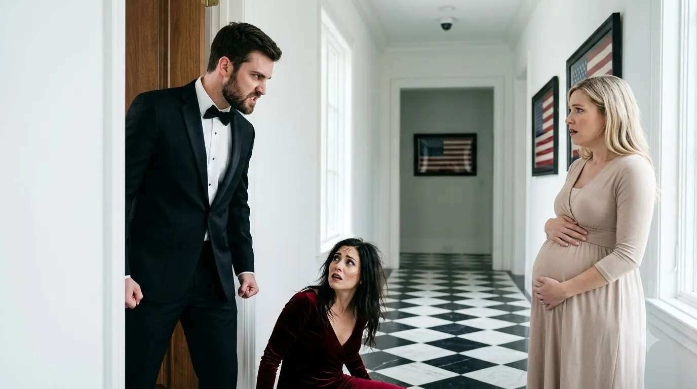 Husband Catches Sister In Law Attacking His Pregnant Wife On Camera