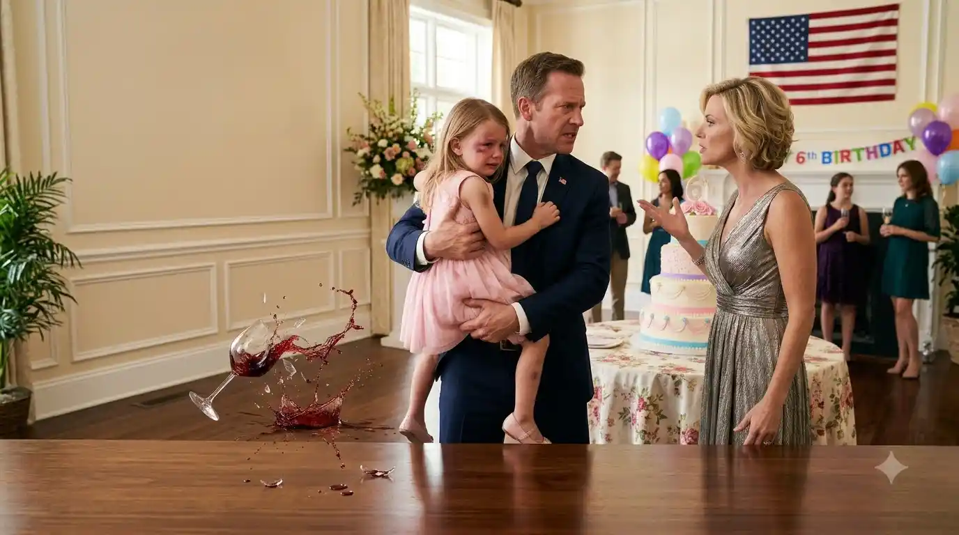 A Father Finds His Bruised Daughter At Her Own Party