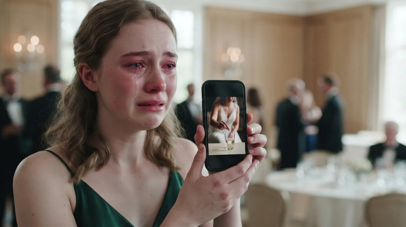 The Bride Splashed Champagne Before The Video Revealed Everything